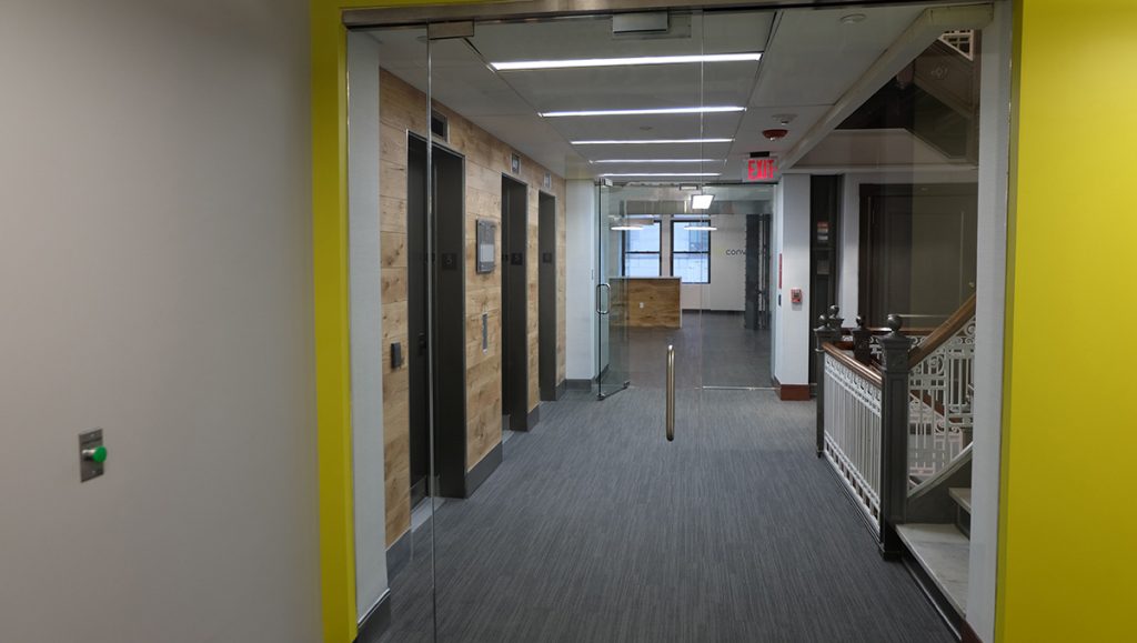 Elevator Lobby towards tenant entry